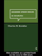 Cover of: Describing Spoken English