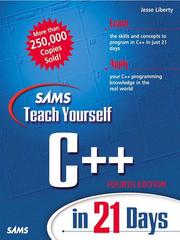 Cover of: Sams Teach Yourself C++ in 21 Days, Fourth Edition by Jesse Liberty