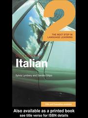 Cover of: Colloquial Italian 2 by Sylvia Lymbery