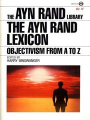 Cover of: The Ayn Rand Lexicon by Ayn Rand