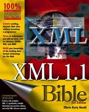 Cover of: XML 1.1 Bible
