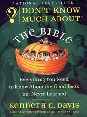 Cover of: Don't Know Much About the Bible by Kenneth C. Davis