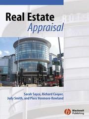 Cover of: Real Estate Appraisal