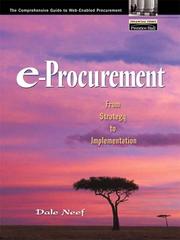 Cover of: e-Procurement | Dale Neef