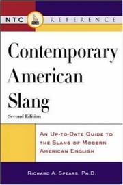 Cover of: Contemporary American slang by Richard A. Spears