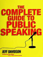 Cover of: The Complete Guide to Public Speaking by Jeffrey P. Davidson, Jeffrey P. Davidson