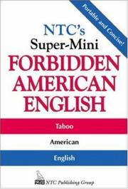 Cover of: NTC's Super-Mini Forbidden American English by Richard A. Spears