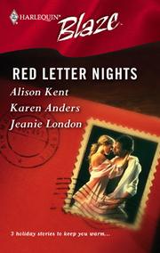 Cover of: Red Letter Nights by Alison Kent, Karen Anders, Jeanie London