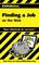 Cover of: CliffsNotes Finding a Job on the Web