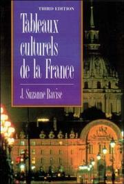 Cover of: Tableaux culturels de la France