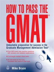 Cover of: How to Pass the GMAT