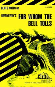 Cover of: CliffsNotes on Hemingway's For Whom The Bell Tolls