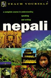 Cover of: Teach Yourself: Nepali (Book Only)