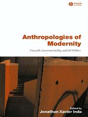 Cover of: Anthropologies of Modernity by Jonathan Xavier Inda, Jonathan Xavier Inda