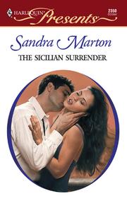 Cover of: The Sicilian Surrender by Sandra Marton, Sandra Marton