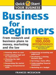 Cover of: Business for Beginners by Frances McGuckin