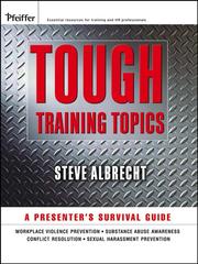 Cover of: Tough Training Topics