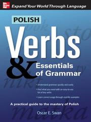 Cover of: Polish Verbs & Essentials of Grammar by Oscar E. Swan