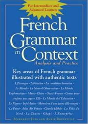 Cover of: French Grammar in Context