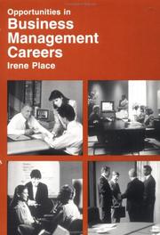 Cover of: Opportunities in business management careers