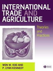 Cover of: International Trade and Agriculture