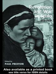 Cover of: Revolution and War in Spain, 1931-1939 by Paul Preston