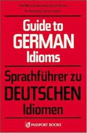 Cover of: Guide to German Idioms by Peter Lupson