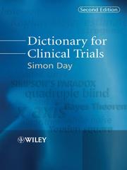 Cover of: Dictionary for Clinical Trials | Day, Simon.
