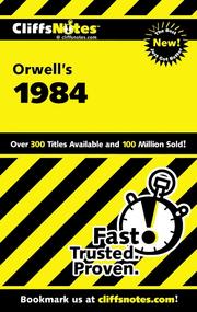 Cover of: CliffsNotes on Orwell's 1984 by Nikki Moustaki