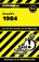 Cover of: CliffsNotes on Orwell's 1984
