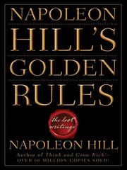 Cover of: Napoleon Hill's Golden Rules