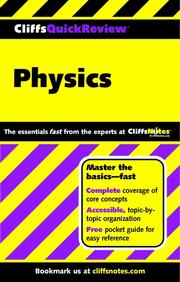 Cover of: CliffsQuickReview Physics by Scott Adams