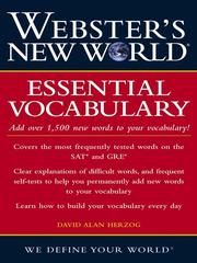 Cover of: Webster's New World Essential Vocabulary by David Alan Herzog, David Alan Herzog