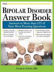 Cover of: Bipolar Disorder Answer Book by Charles Atkins