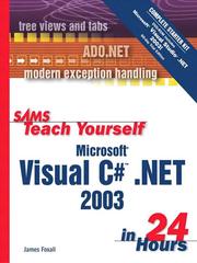 Cover of: Sams Teach Yourself Microsoft Visual C# .NET 2003 in 24 Hours Complete Starter Kit