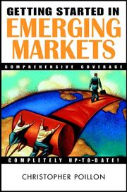 Cover of: Getting Started in Emerging Markets by Christopher Poillon, Christopher Poillon