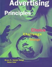 Cover of: Advertising Principles by Bruce G. Vanden Bergh, Helen E. Katz