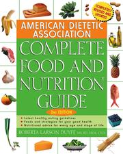 Cover of: American Dietetic Association Complete Food and Nutrition Guide by Roberta Larson Duyff