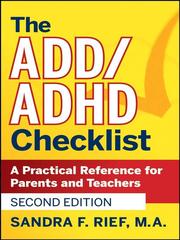 Cover of: The ADD/ADHD Checklist by Sandra F. Rief