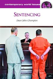 Cover of: Sentencing by Dean J. Champion