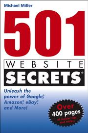 Cover of: 501 Web Site Secrets by Miller, Michael