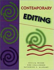 Cover of: Contemporary editing