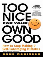 Cover of: Too Nice for Your Own Good