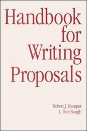 Cover of: Handbook for writing proposals