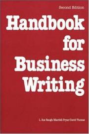 Cover of: Handbook for business writing by L. Sue Baugh