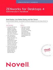 Cover of: Novell ZENworks for Desktops 4 Administrator's Handbook