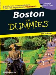 Cover of: Boston For Dummies by Marie Morris, Marie Morris