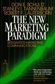 Cover of: The New Marketing Paradigm by Don E. Schultz, Stanley Tannenbaum, Robert F. Lauterborn