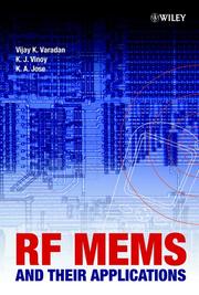 Cover of: RF MEMS and Their Applications by V. K. Varadan