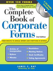 Cover of: The Complete Book of Corporate Forms, 2E